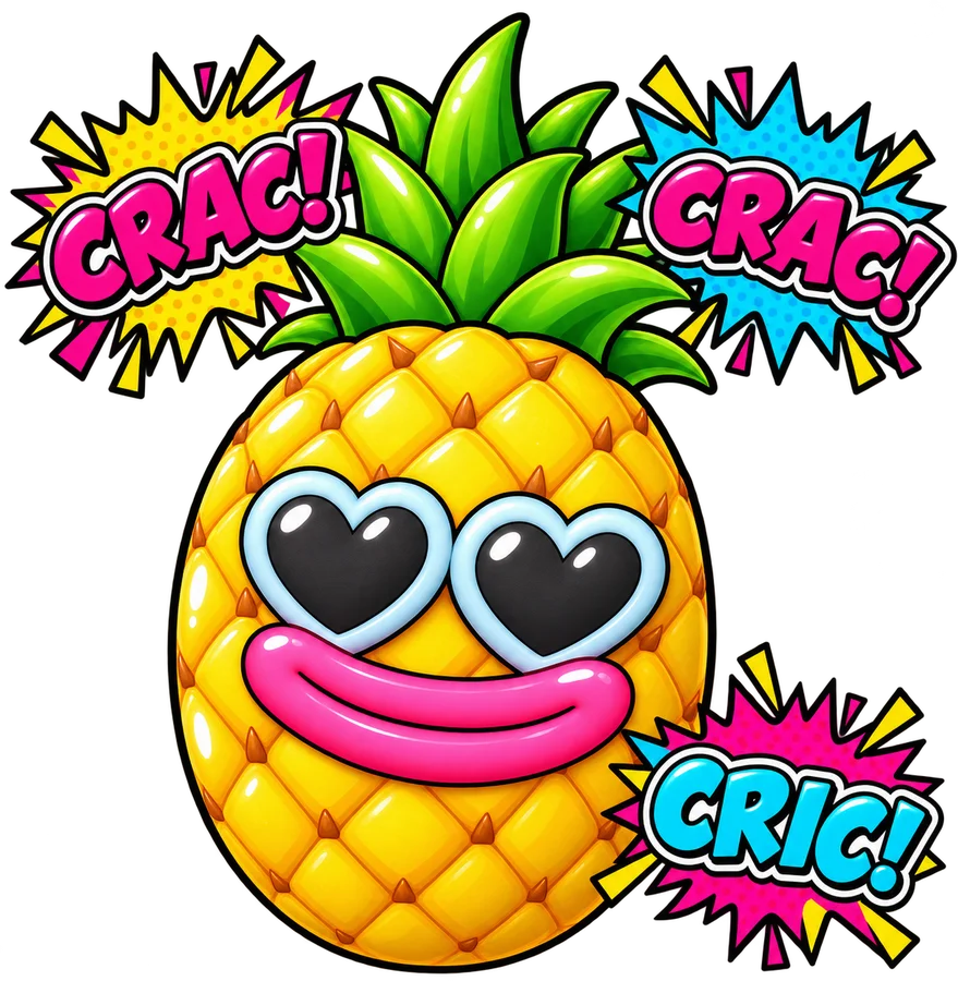 Ananas Mizu Pop joyeux